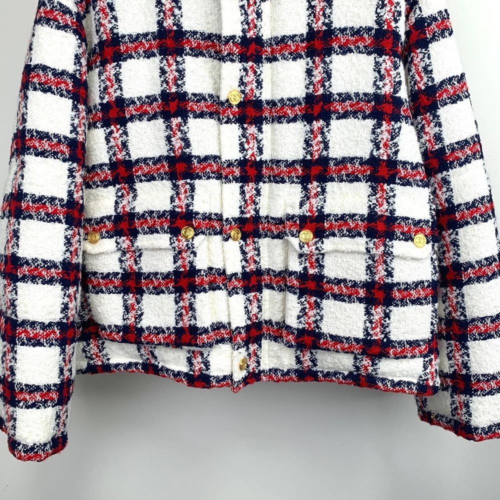 NWT Gucci tweed check-print jacket Size 42 - Picture 7 of 16